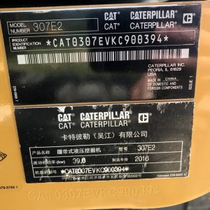 2016 CATERPILLAR 307E2