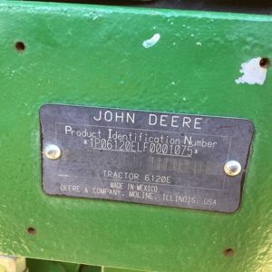 2016 John Deere 6120E MFWD